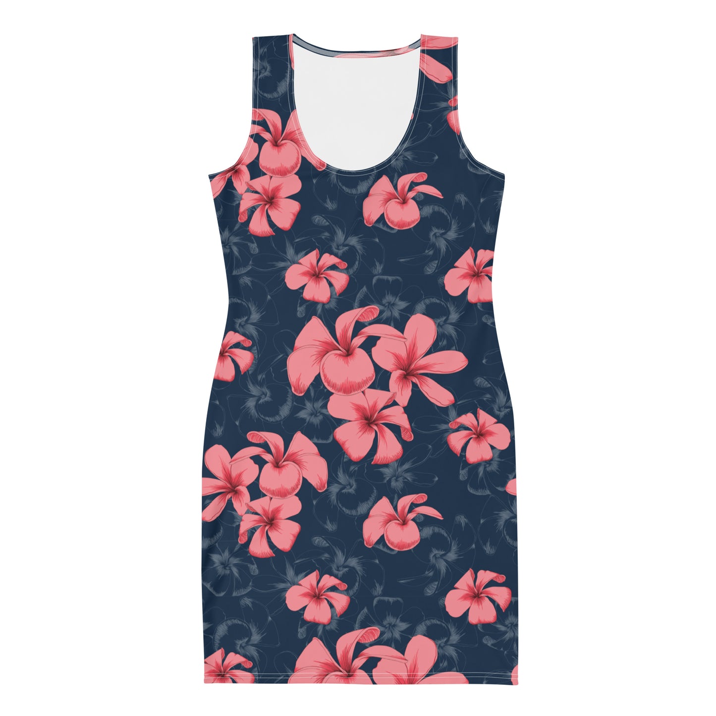 Tight Dress Cut & Sew Rosy Flowers