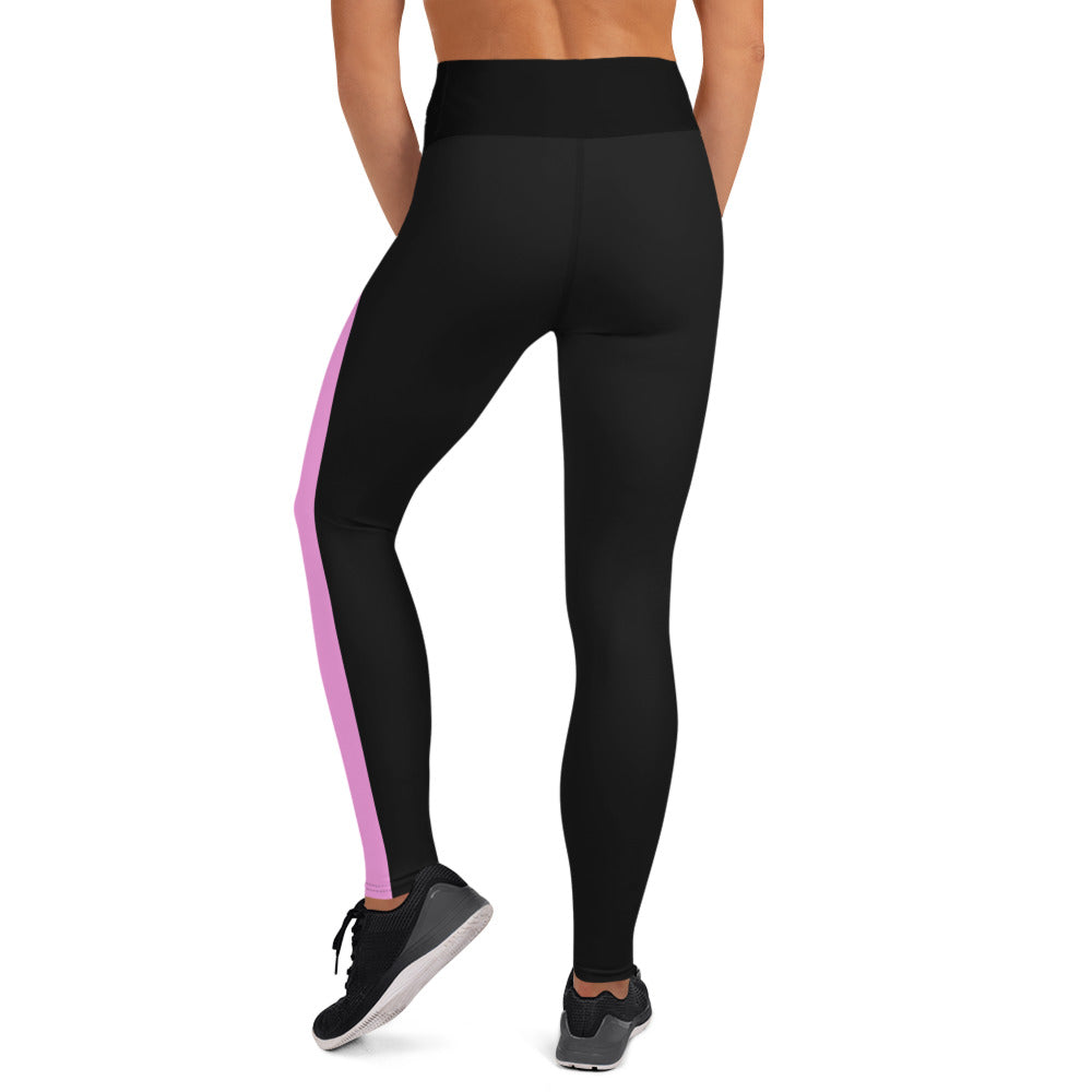 Women's Sports Leggings with Pockets, High Waist Side Lining
