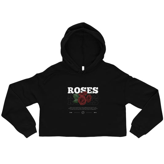 Crop Hoodie Roses